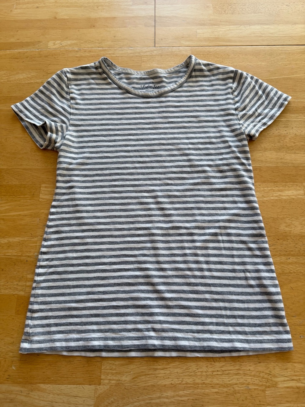 J.Crew Tee, Striped gray and white Size XS